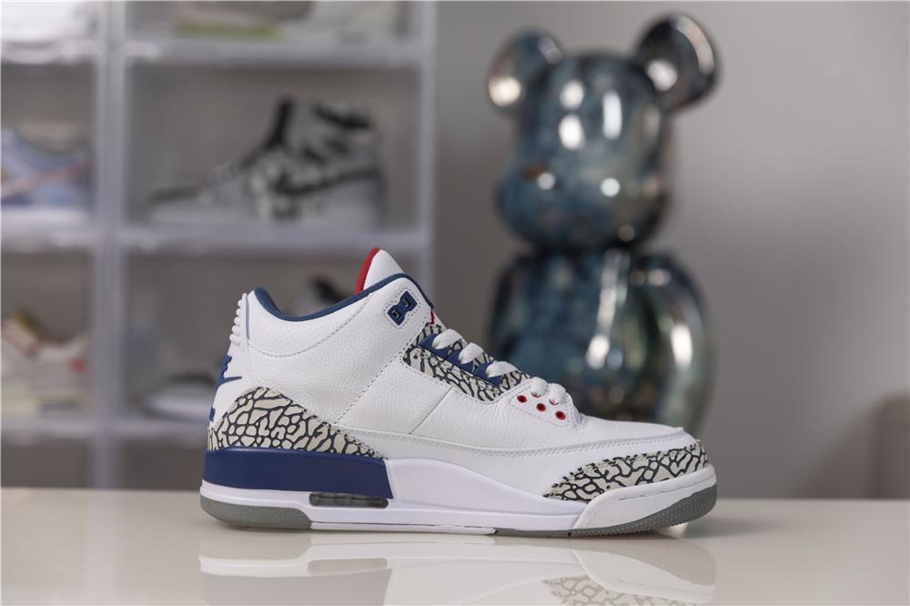 Authentic Air Jordan III Retro True Blue Best Version